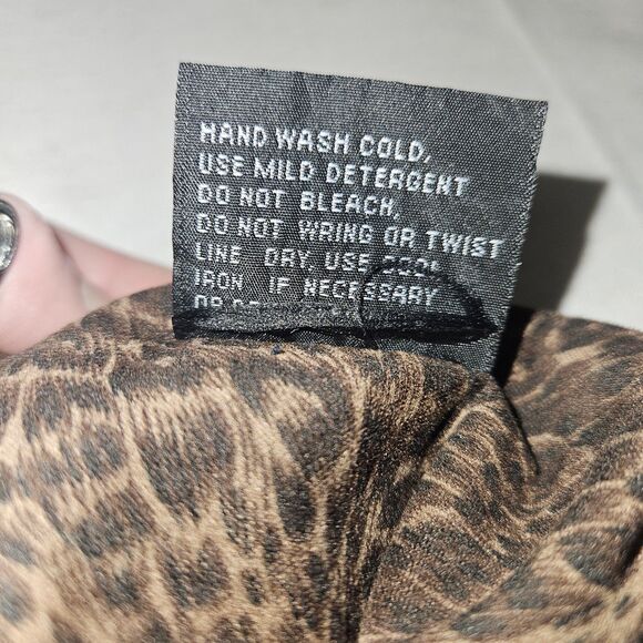 Vintage Leopard Print Midi Dress Pencil Bodycon Sleeveless Size 6 Petite - Picture 3 of 8